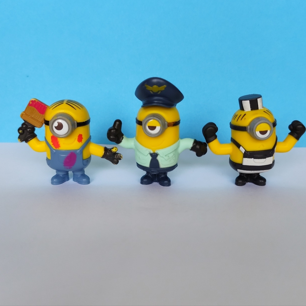 2019 McDonald's Despicable Me Minions Lot of 3